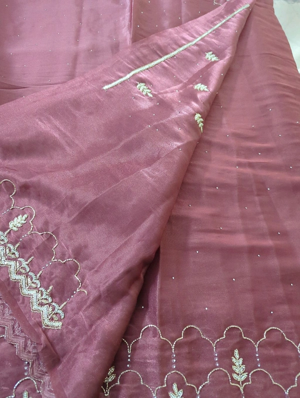 Designer Work Saree - Maroon