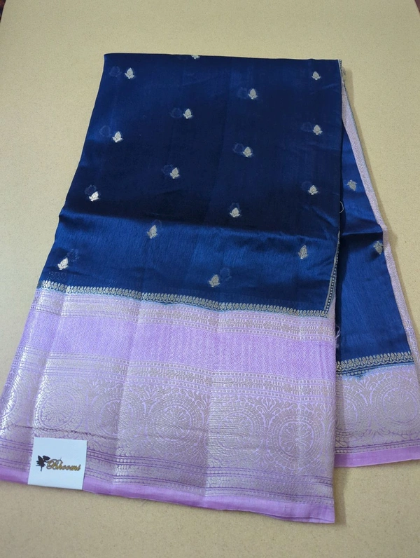 Tusser Mango Saree - Mauve