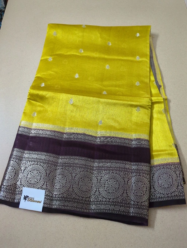 Tusser Mango Saree - Morocco Brown