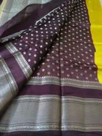 Tusser Mango Saree - Morocco Brown
