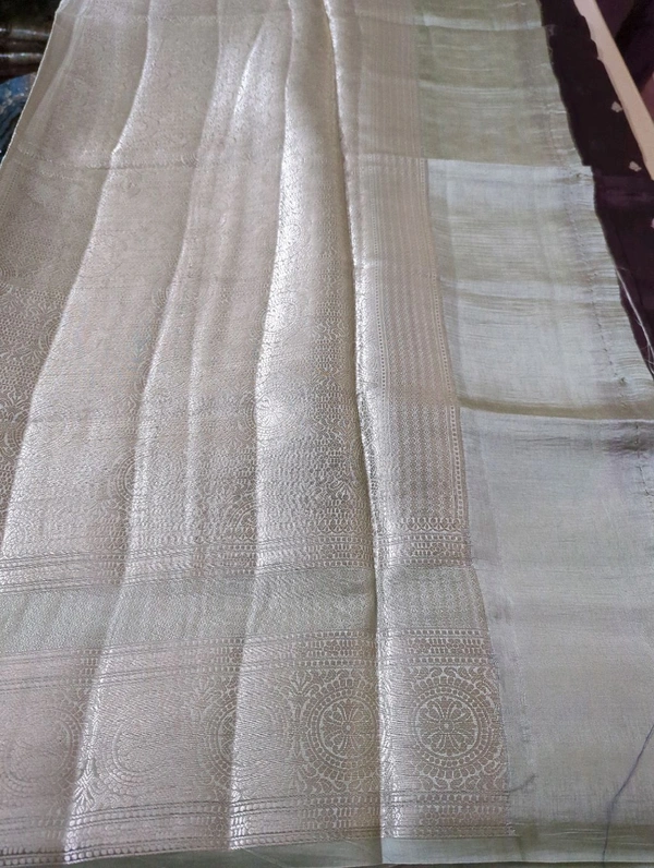 Tusser Mango Saree - Tasman