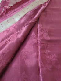 Mushru With Paithani Border  - Maroon