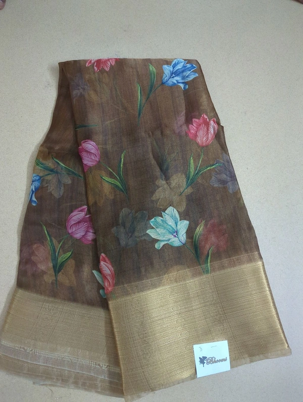 Organza Weaving Digital - Bourbon 3