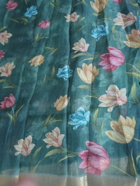 Organza Weaving Digital - Pine Green 4