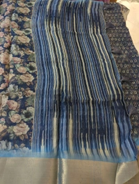 Organza Weaving Digital - Teal 7