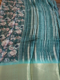 Organza Weaving Digital - Eastern Blue 11