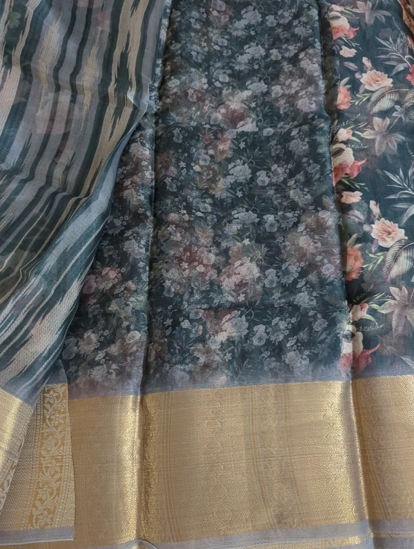 Organza Weaving Digital - Dove Gray 13