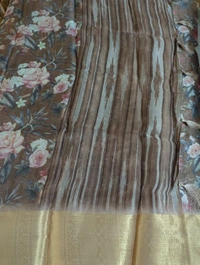 Organza Weaving Digital - Raw Sienna 15