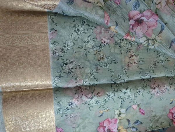 Organza Weaving Digital - Mint Green 20