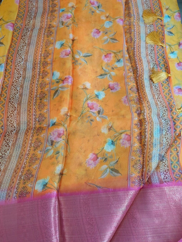 Organza Weaving Digital - Yellow 22