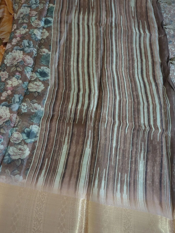 Organza Weaving Digital - Tan 8