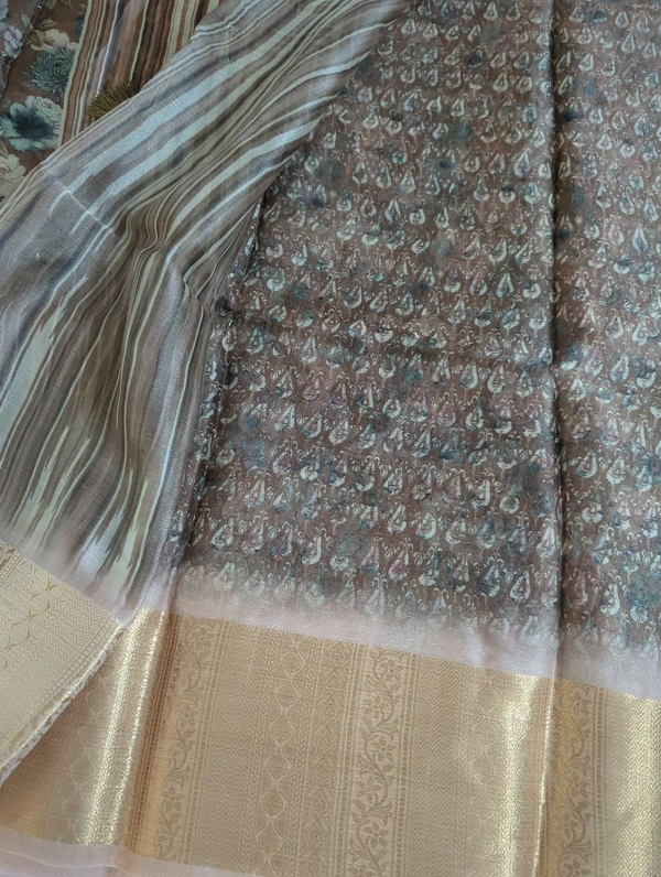 Organza Weaving Digital - Tan 8