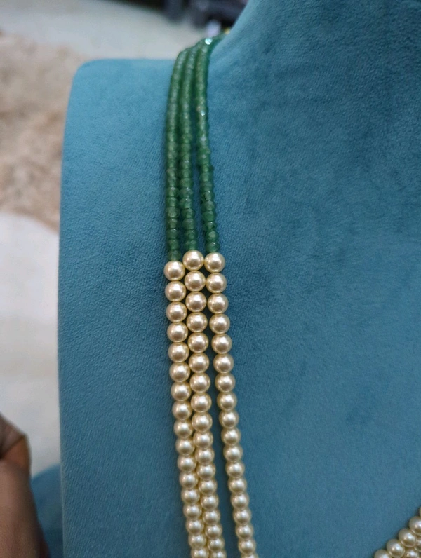 Jadua Kundan With Swarovski Mala - Vz, Blue