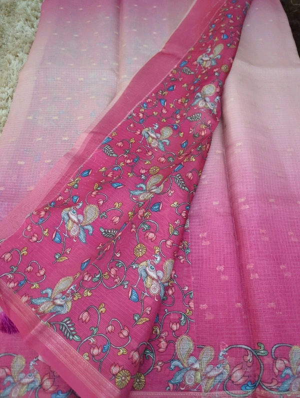 Silk Kota Digital  - Pink Flamingo