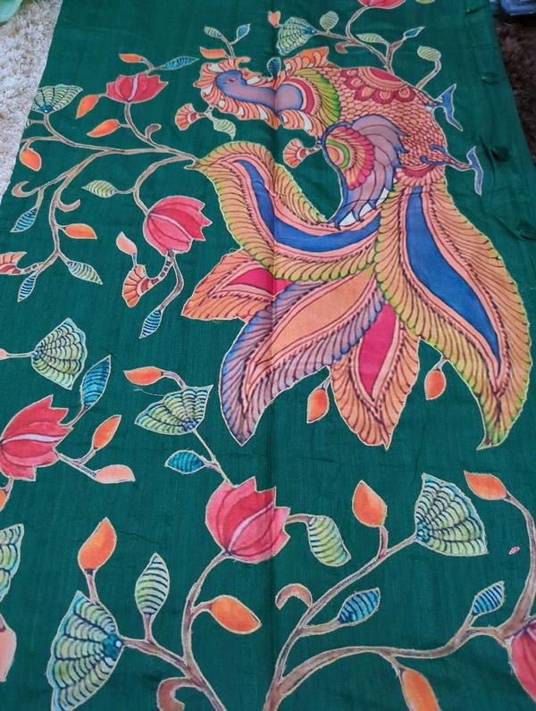 Tusser Applique - dark green