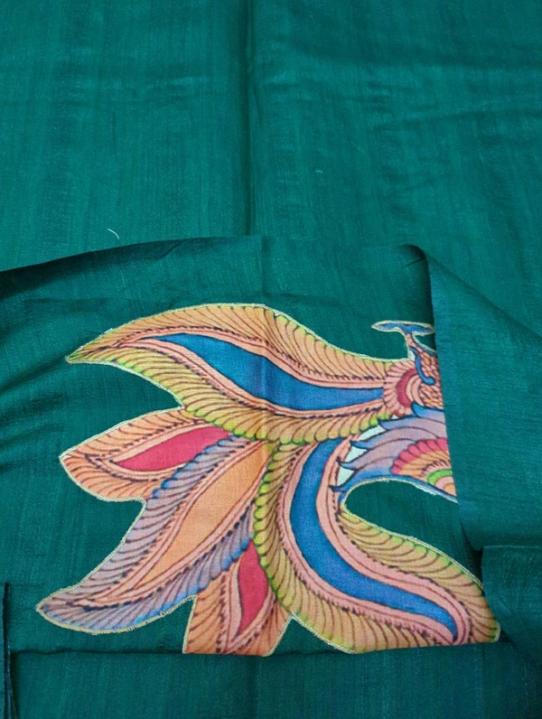 Tusser Applique - dark green