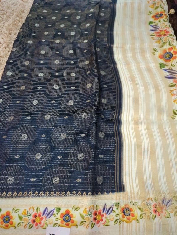 Pure Dola Weaving  - Navy Blue