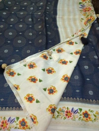Pure Dola Weaving  - Navy Blue