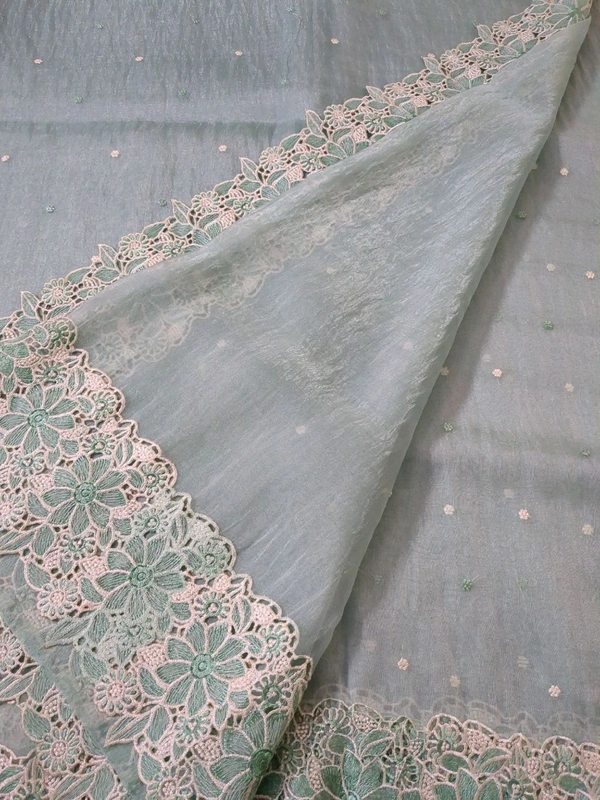 Soft Tissue Organza - Jungle Mist