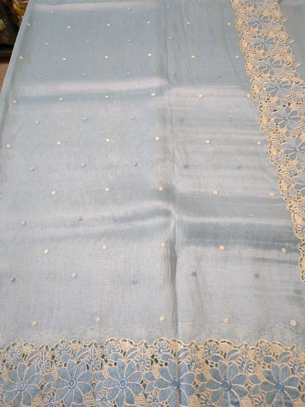 Soft Tissue Organza - sky blue