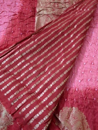 Soft Crepe Designer  - Red