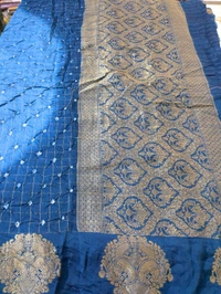 Soft Crepe Designer  - blue