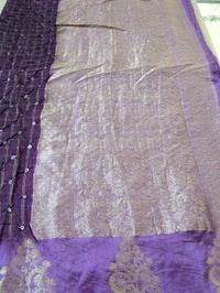Soft Crepe Designer  - Purple