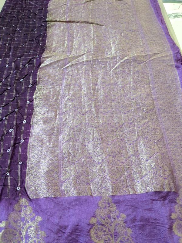 Soft Crepe Designer  - Purple