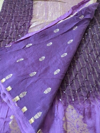 Soft Crepe Designer  - Purple