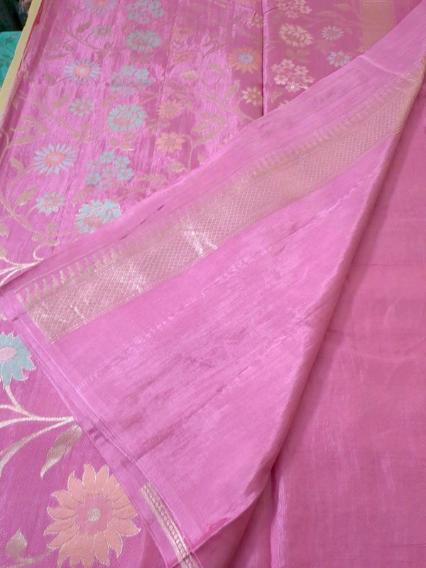 Pure Mango Tusser - pink 1