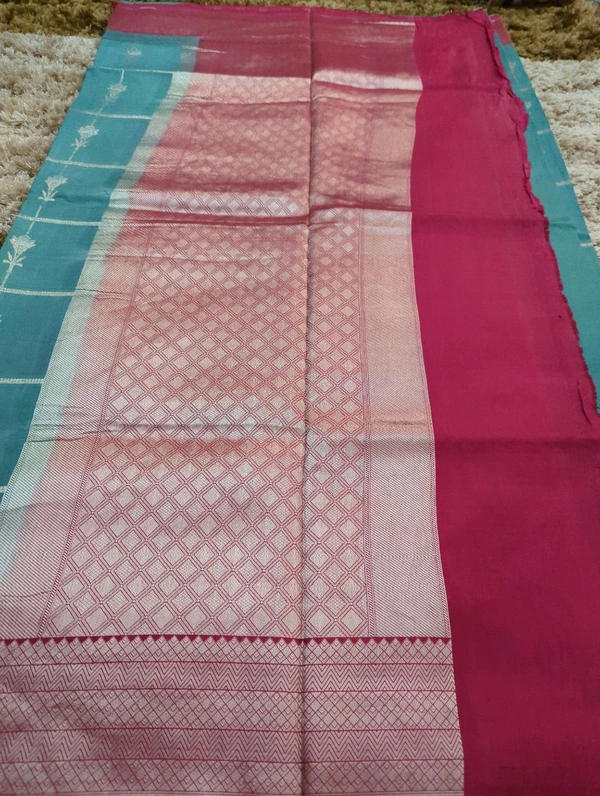 Tusser Mango Designer - Eastern Blue