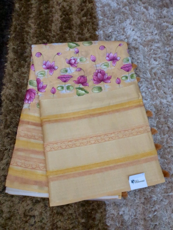 Mysore Crepe Designer  - Bright Sun 13