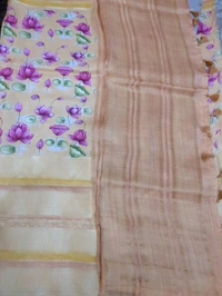Mysore Crepe Designer  - Bright Sun 13
