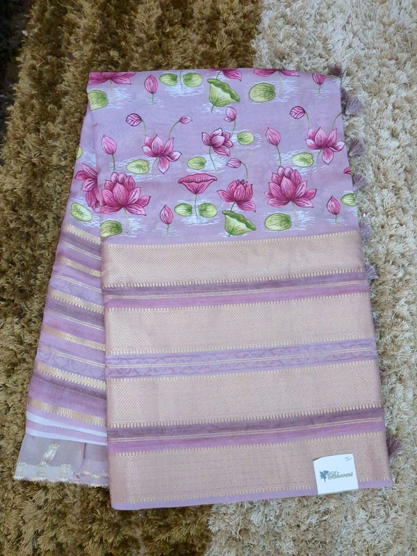 Mysore Crepe Designer  - Heliotrope 12