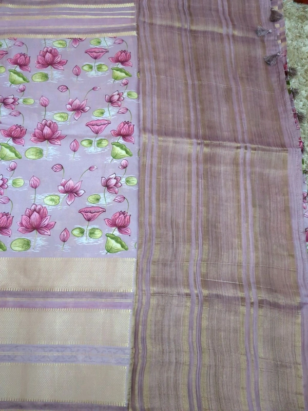 Mysore Crepe Designer  - Heliotrope 12