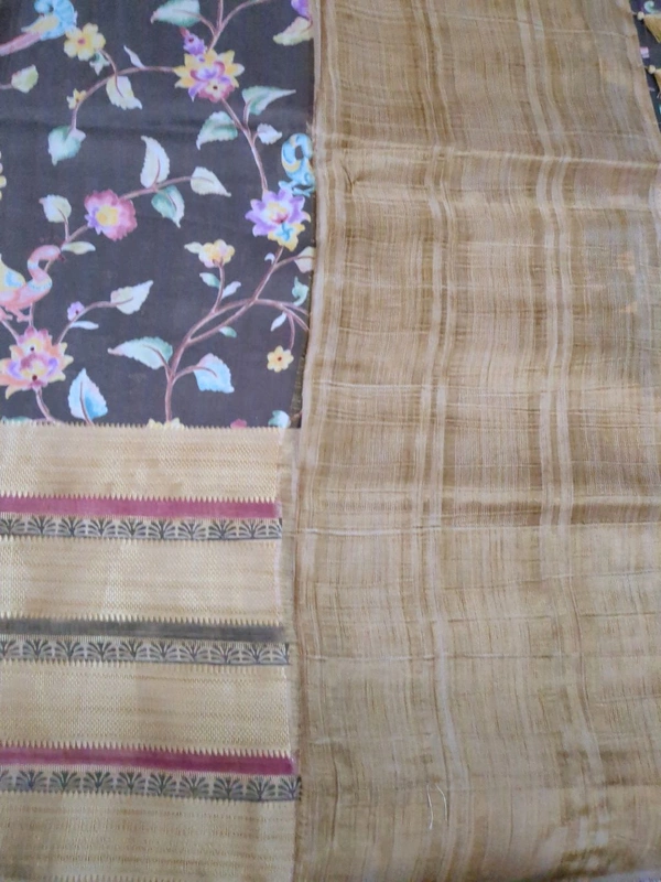 Mysore Crepe Designer  - Brown 8