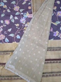 Mysore Crepe Designer  - Purple 7