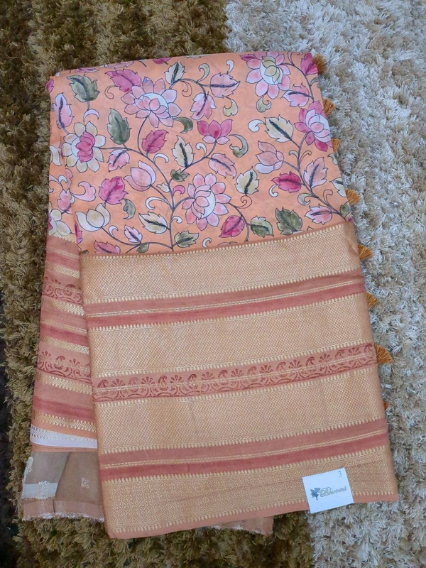 Mysore Crepe Designer  - Atomic Tangerine 3