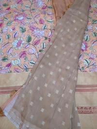 Mysore Crepe Designer  - Atomic Tangerine 3