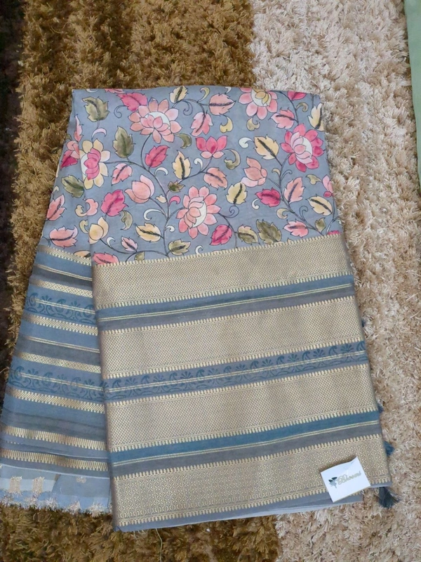 Mysore Crepe Designer  - Gray 2
