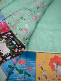 Silk Kota Digital  - Mint Green