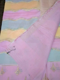 Georgette Organza  - Pink Lace