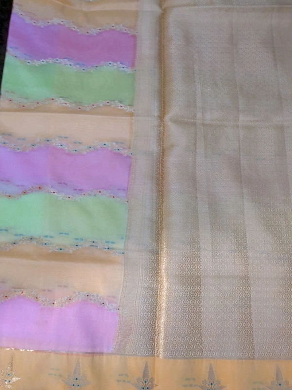Georgette Organza  - Yellow Orange
