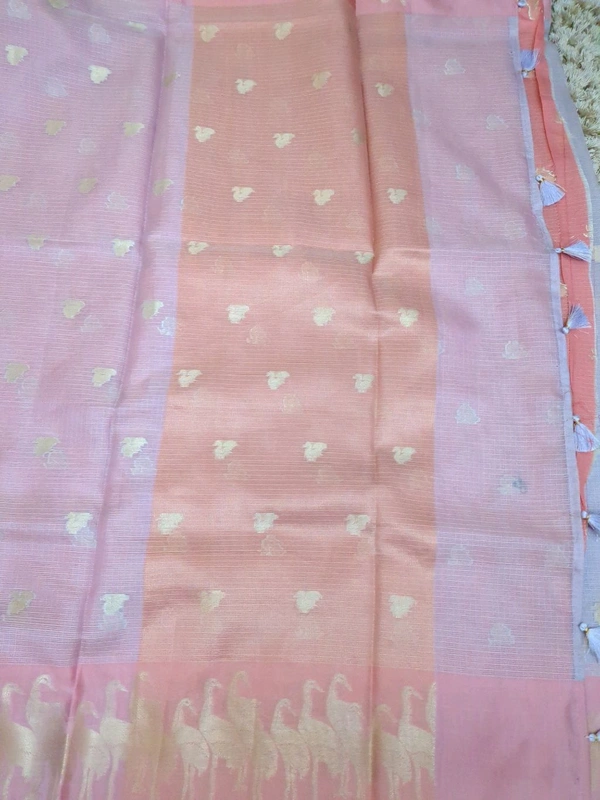 Silk Kota Weaving  - Blue Chalk