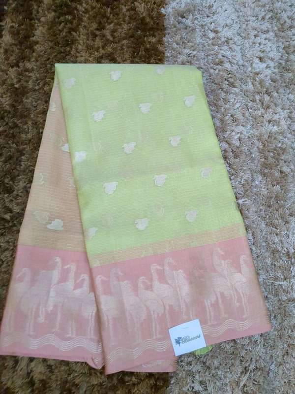 Silk Kota Weaving  - green
