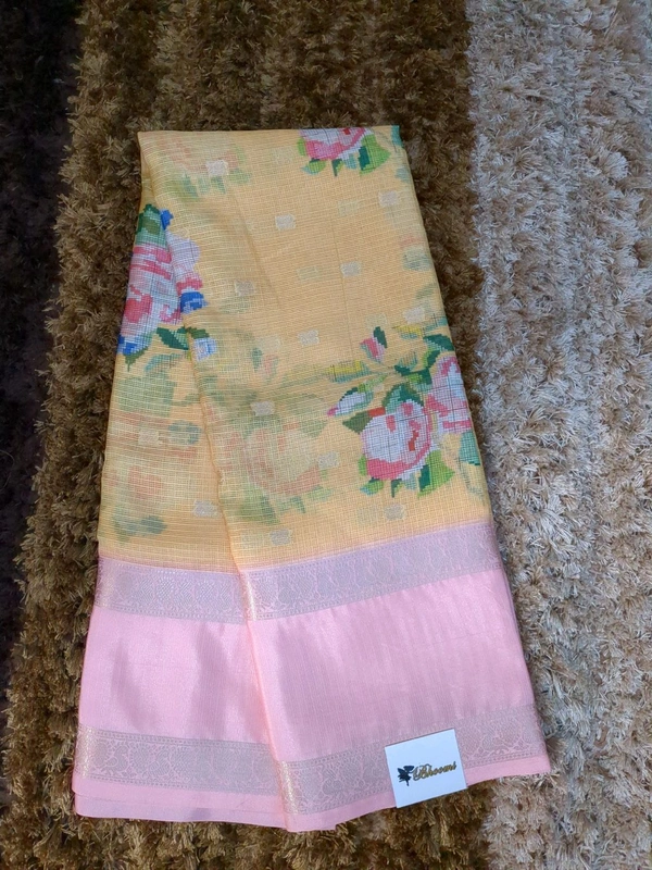 Silk Kota Designer  - Gold