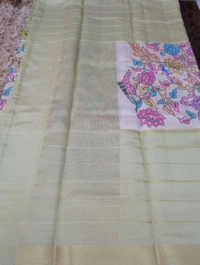 Silk Kota Designer  - Snowy Mint
