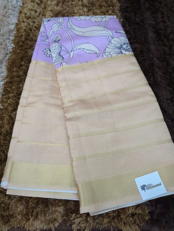 Silk Kota Designer  - Bone