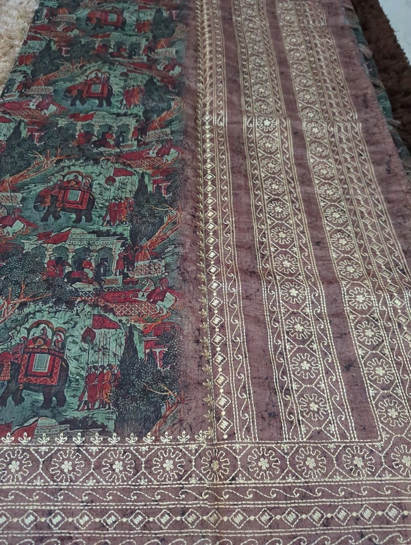 Soft Tusser Digital - Brown