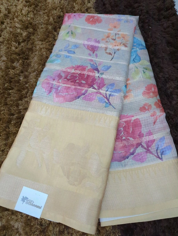 Silk Kota Designer  - yellow